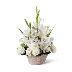 Peaceful White Lilies